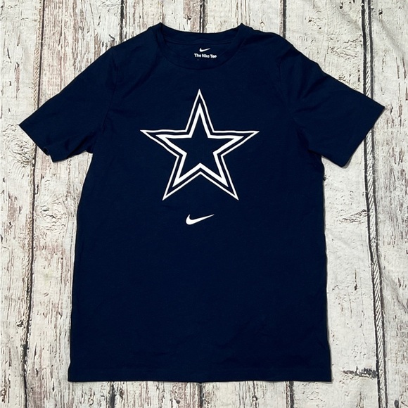 Dallas Cowboys The Nike Tee Blue Womens Crewneck Sports Athletic Tshirt - Picture 1 of 3